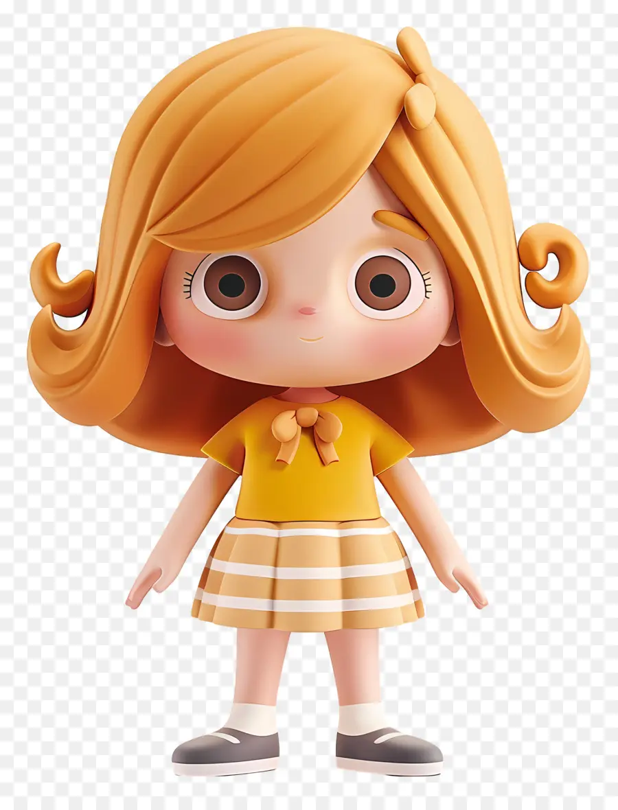 3d мультипликационная девушка，персонажа из мультфильма PNG