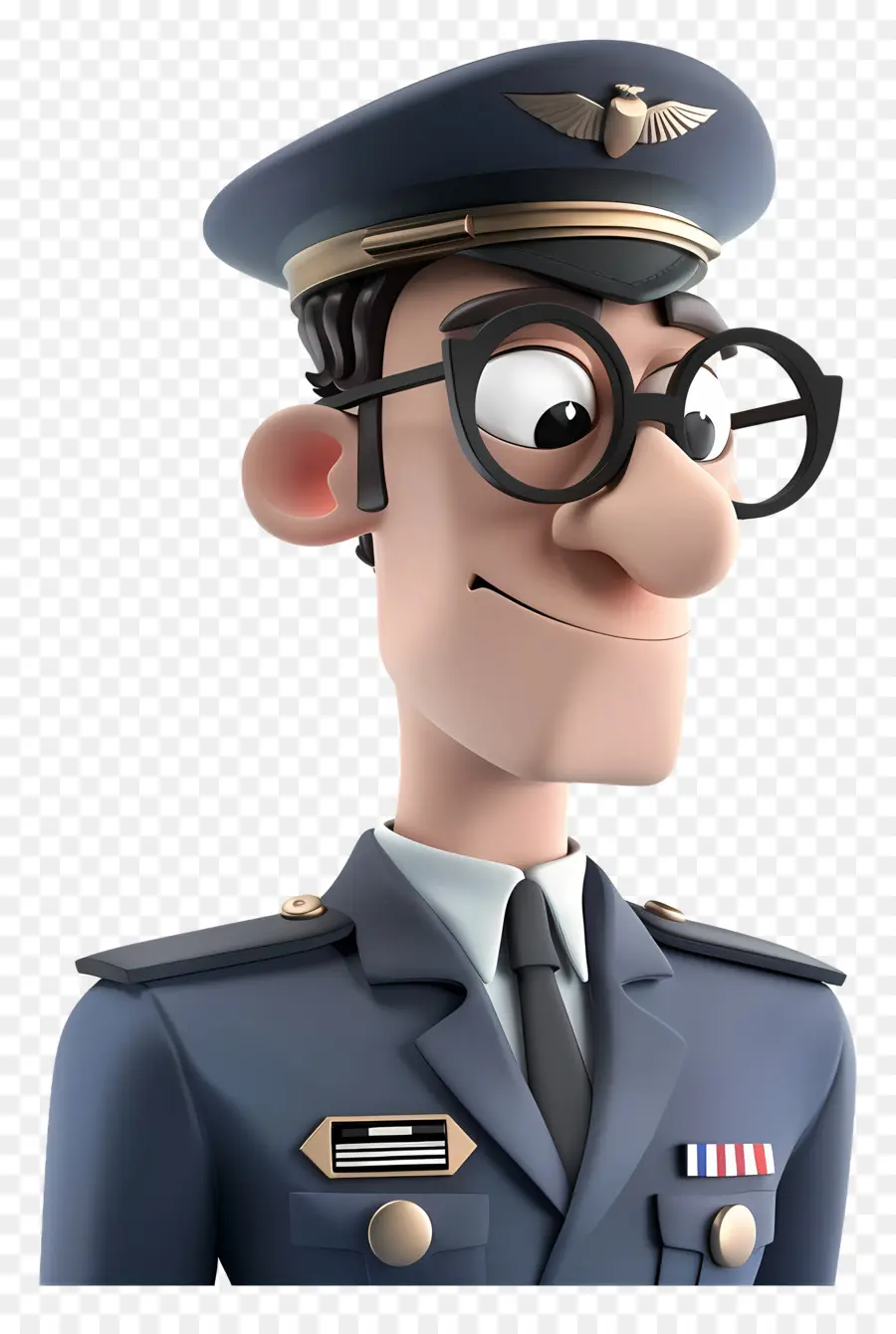 3d Cartoon Pilot，Пилот PNG
