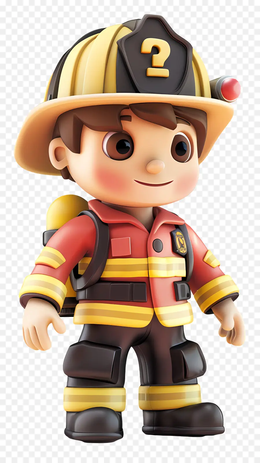 Мультфильм пожарный，Пожарный персонаж PNG