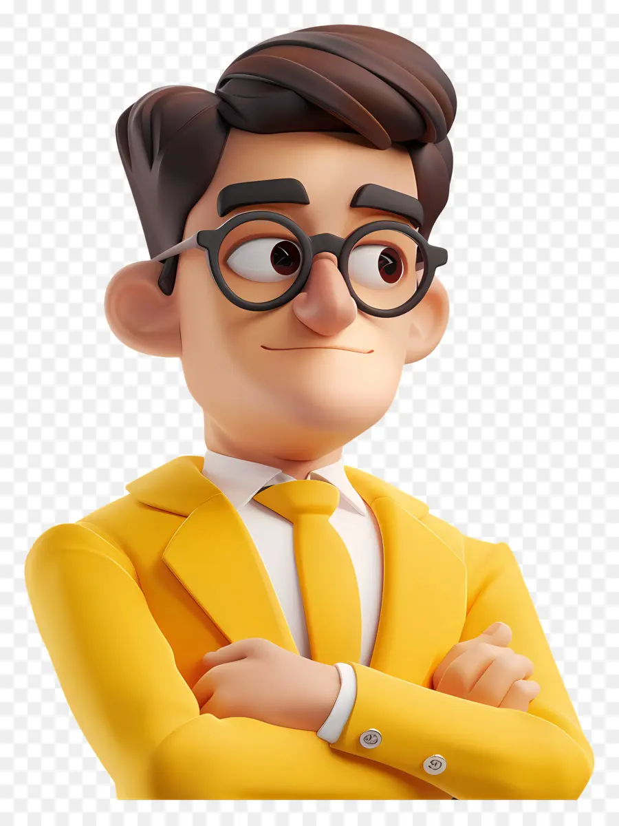 Обдумывая бизнесмен，персонажа из мультфильма PNG