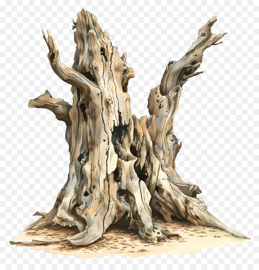 ствол дерева，корни PNG
