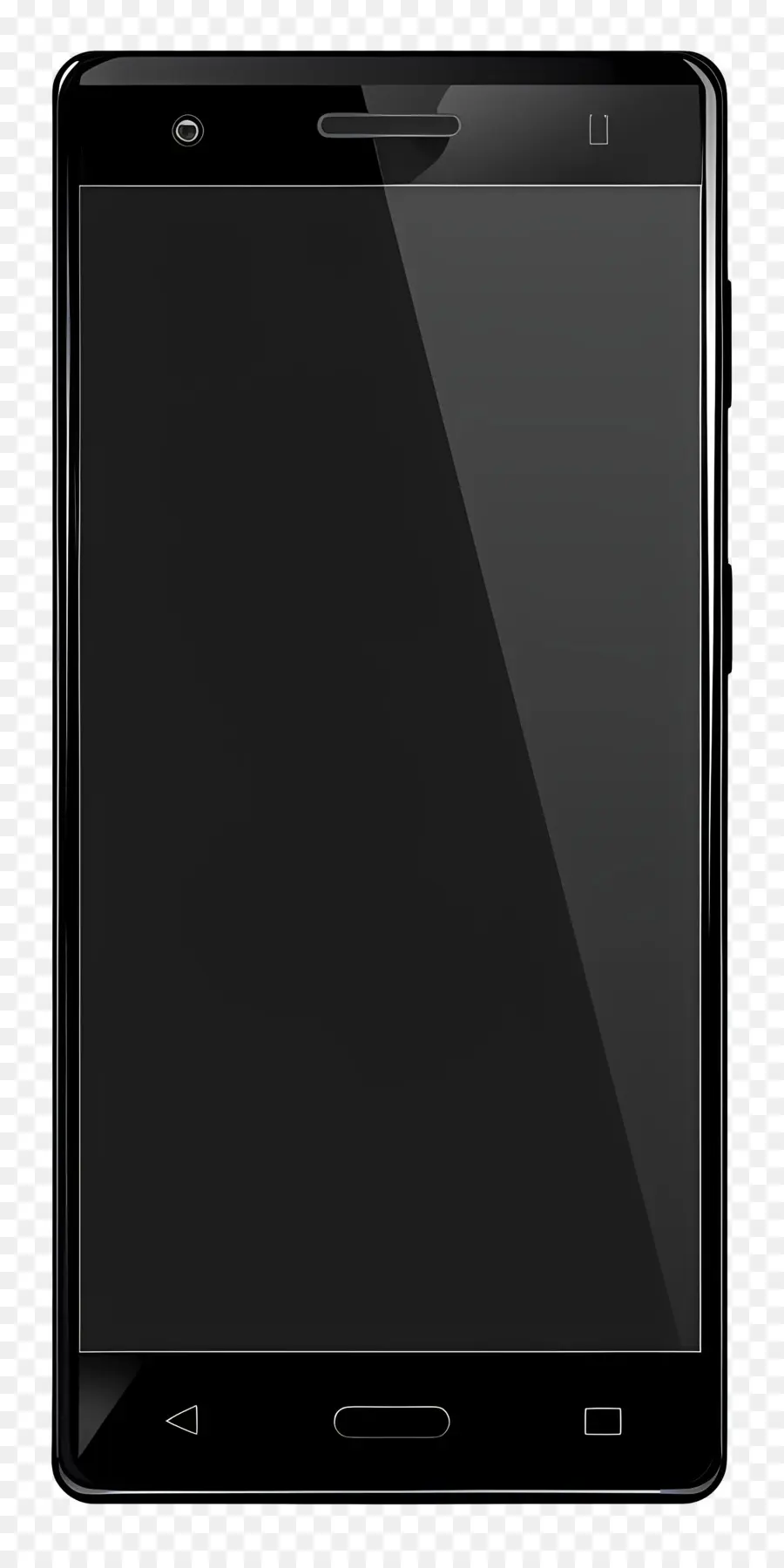 Черный смартфон，Смартфон PNG