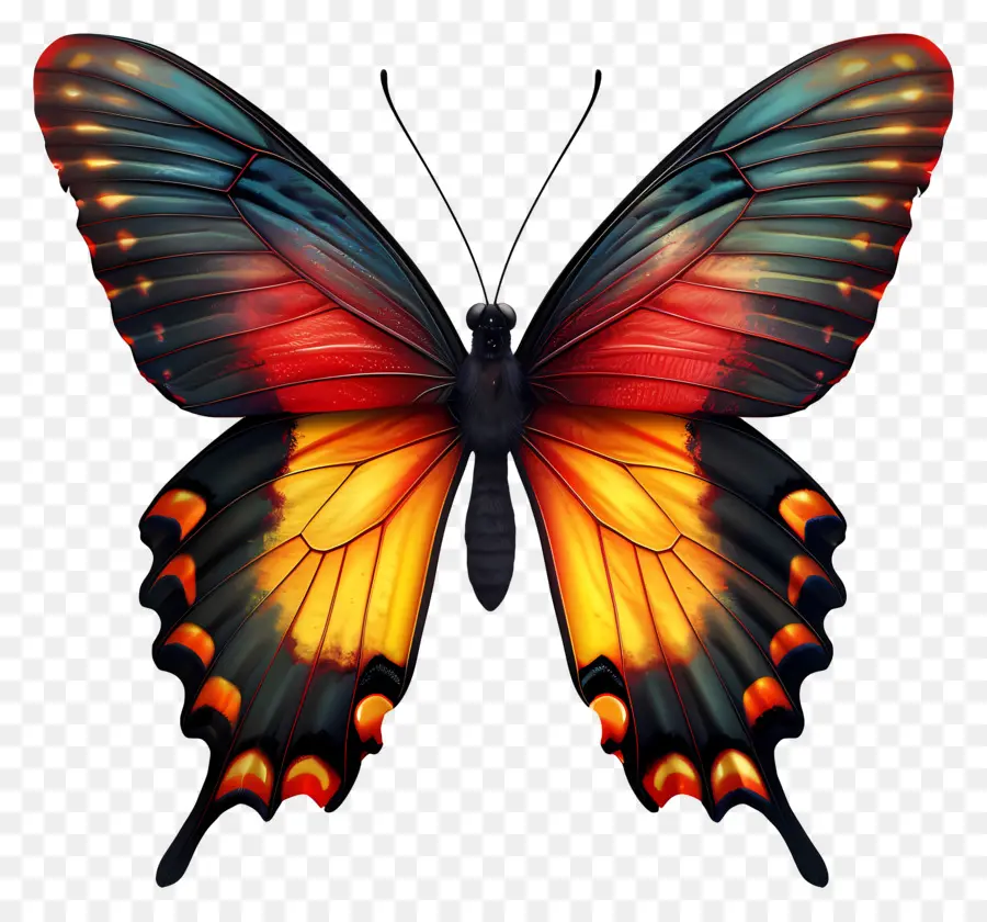 Бабочка，Крылья PNG