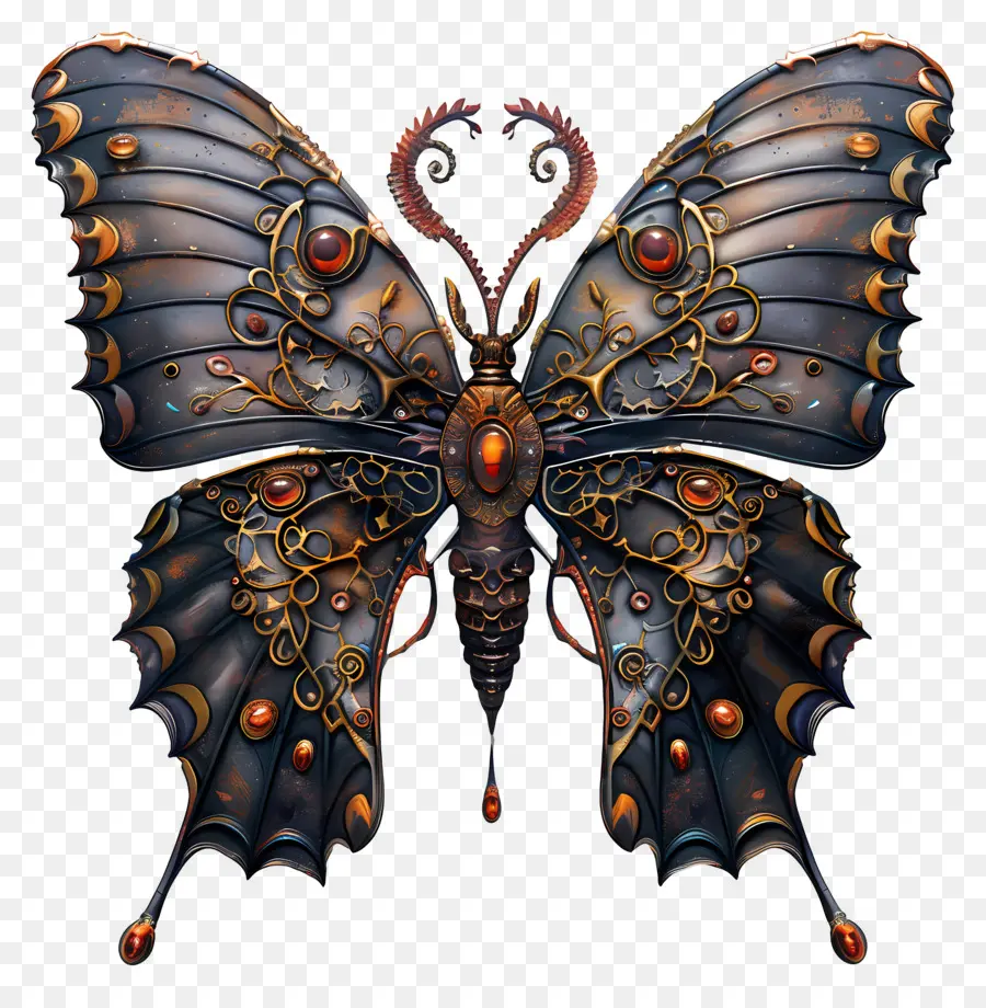 Бабочка，Готическая бабочка PNG