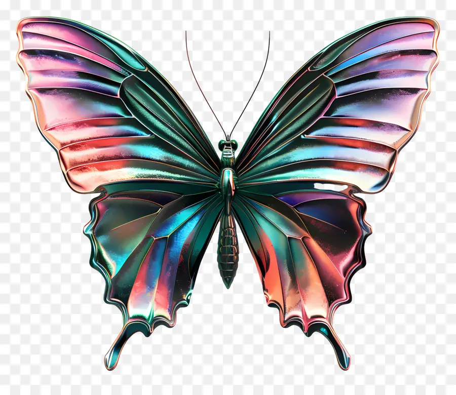 Бабочка，красочные PNG