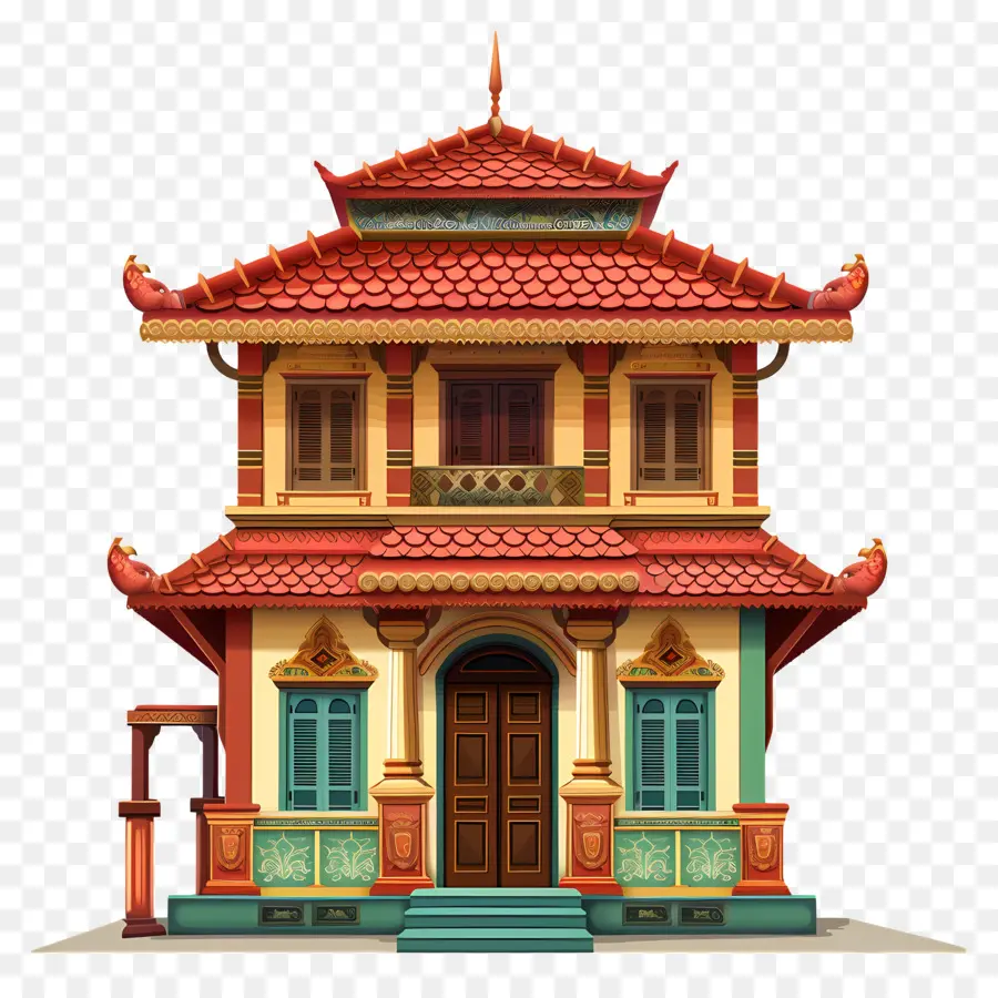 Керала Хаус，Традиционный китайский дом PNG