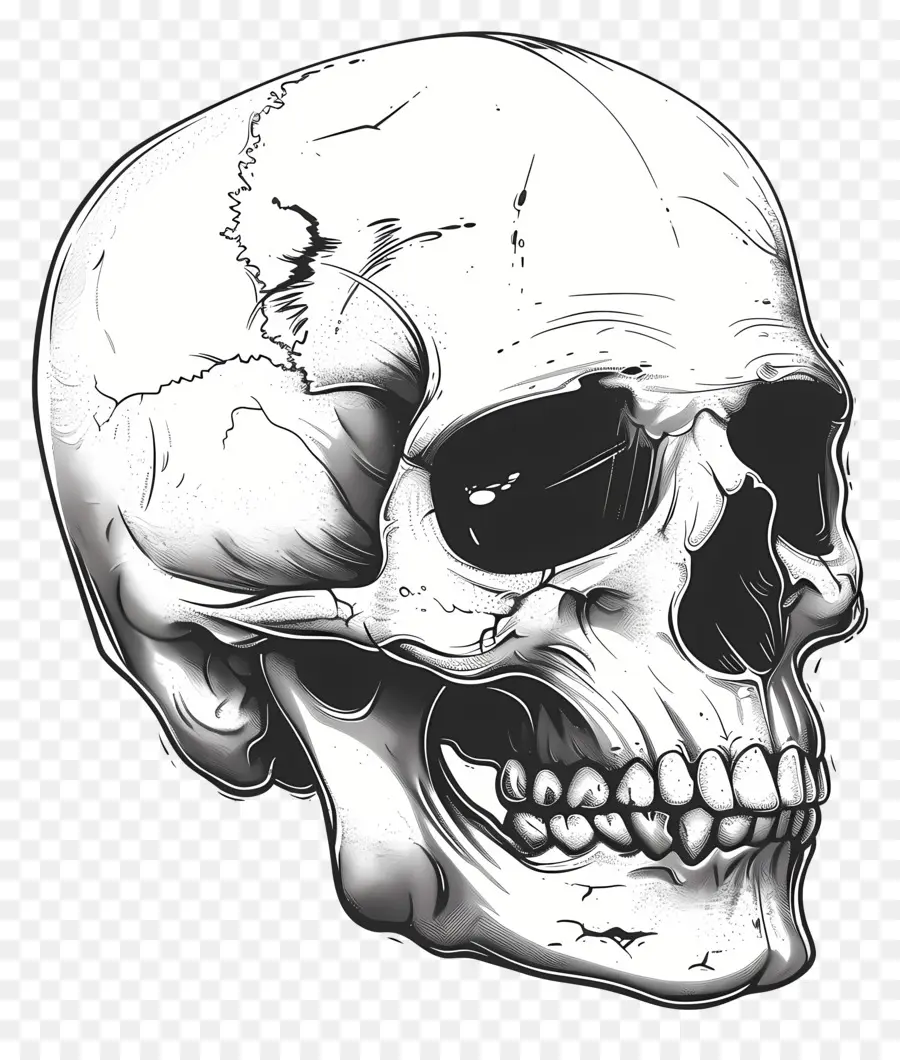 череп，Человеческий череп PNG