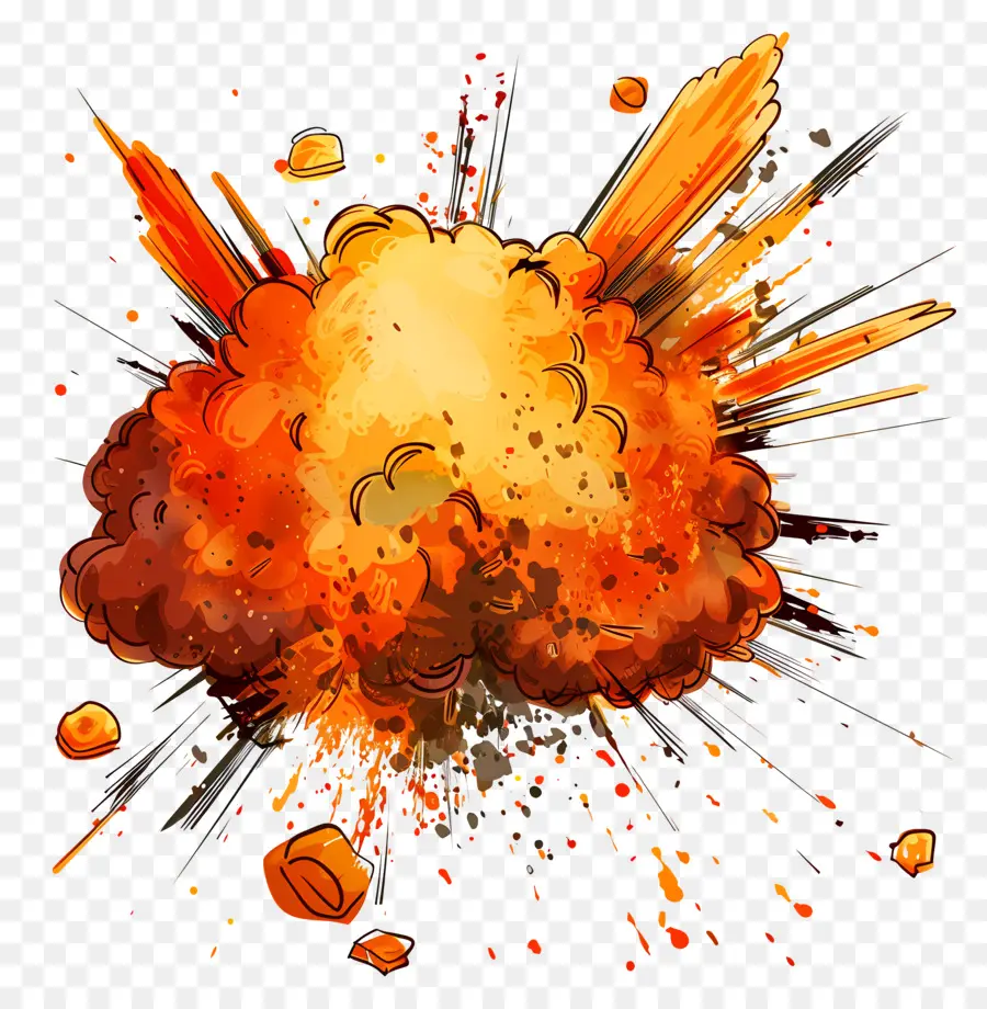 анимированный взрыв，взрыв PNG