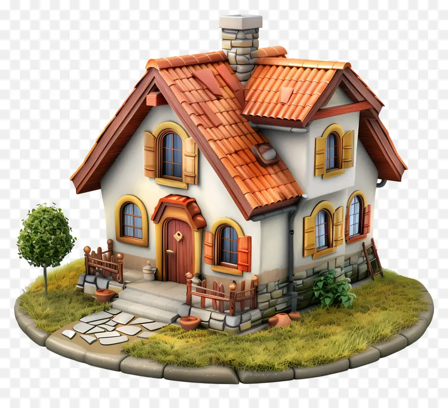 недвижимость дом，маленький белый деревянный дом PNG