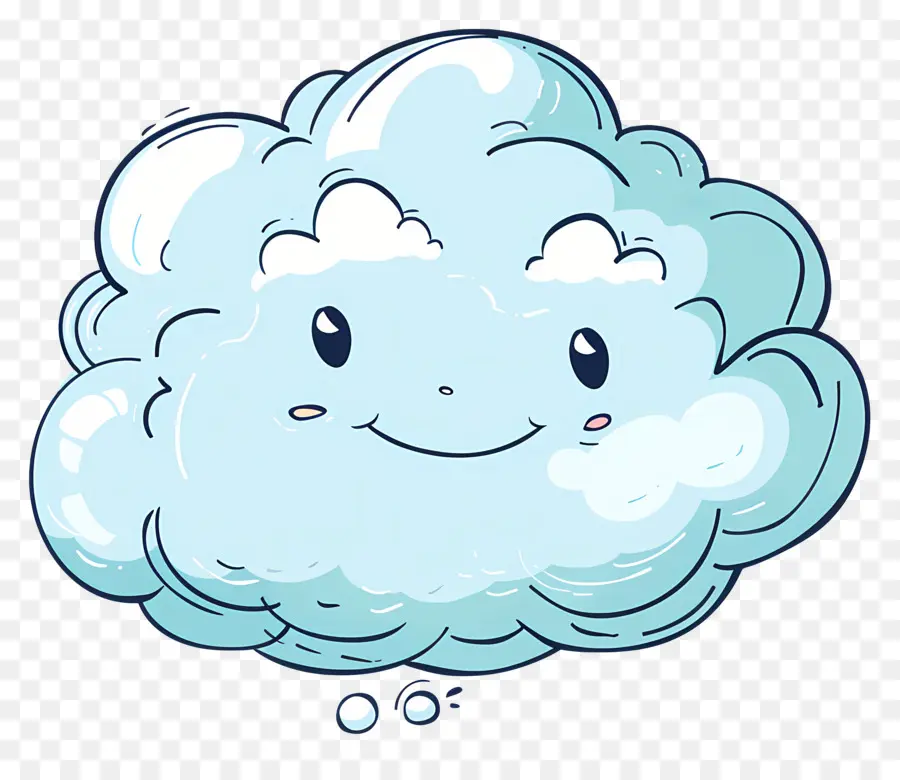 облако мультфильм，Счастливого облака PNG