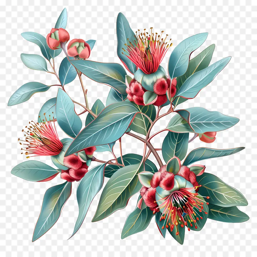 эвкалипт цветок，Австралийская флора PNG