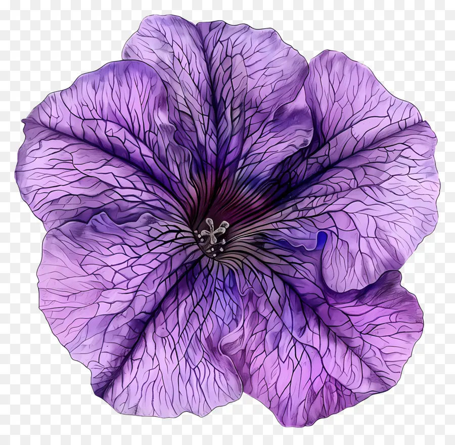 Цветок Петунии，фиолетовый цветок PNG
