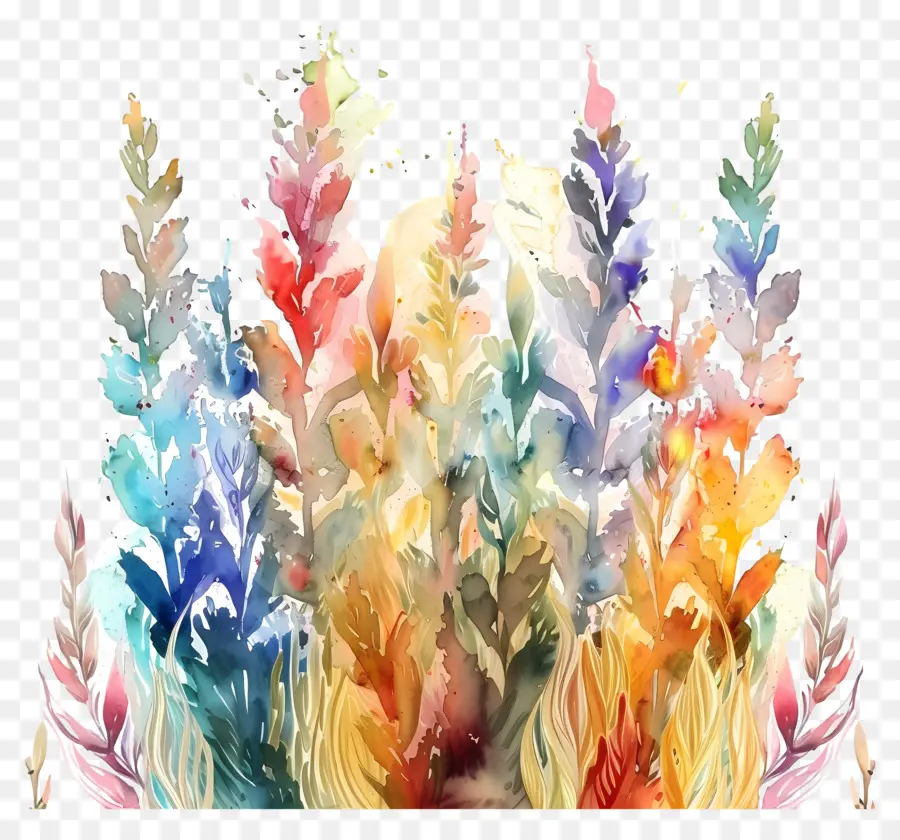 акварель Шавуот，Watercolor Flowers PNG