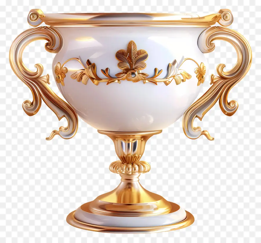 Кубок победителя，белая ваза PNG