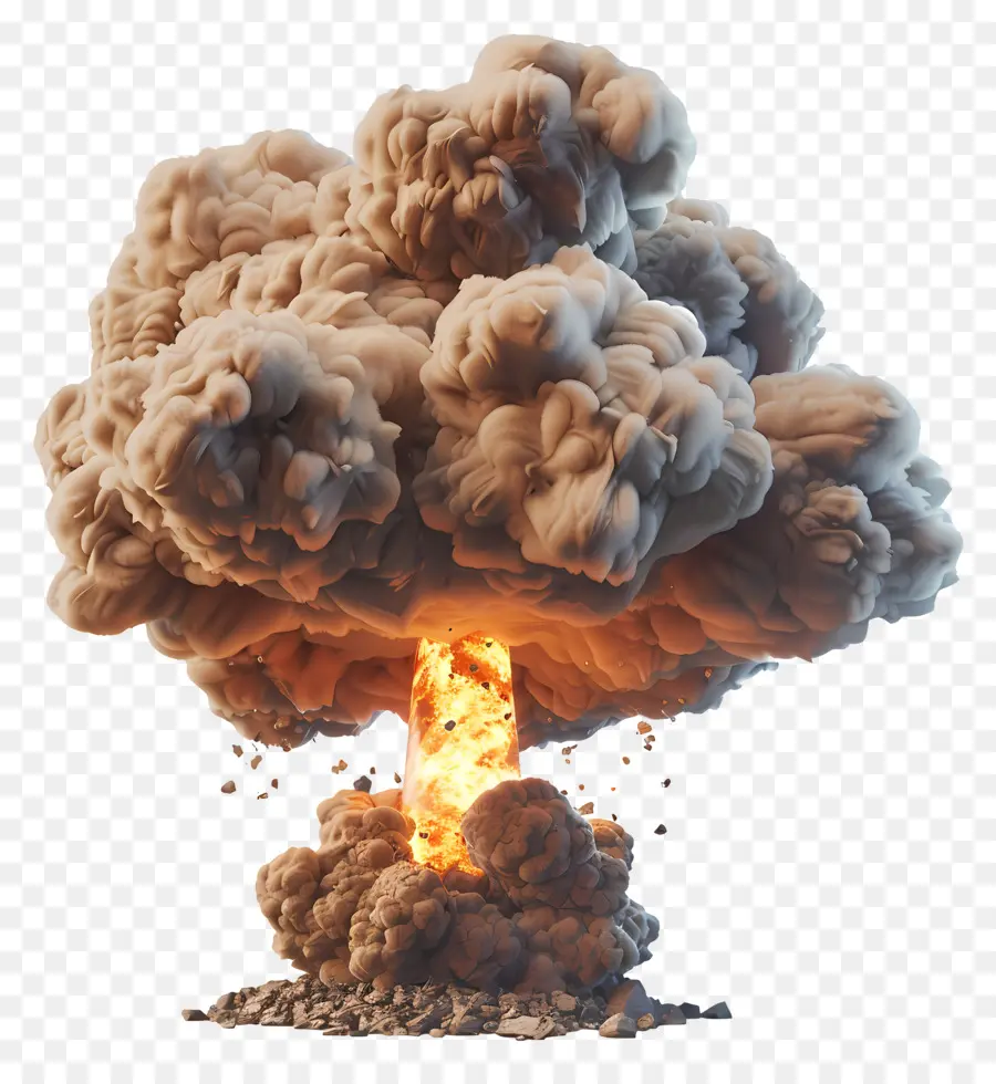 Ядерный взрыв，Грибовидное облако PNG