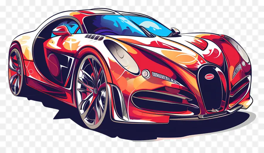Luxury Car，красный спортивный автомобиль PNG
