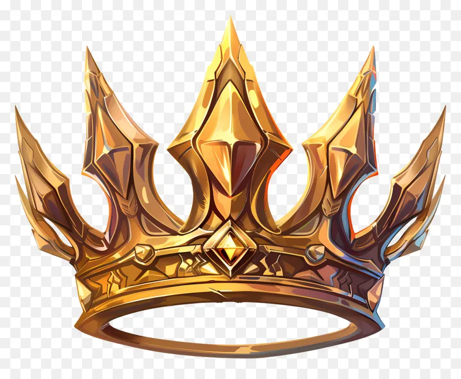 Золотая Корона，замысловатый дизайн PNG