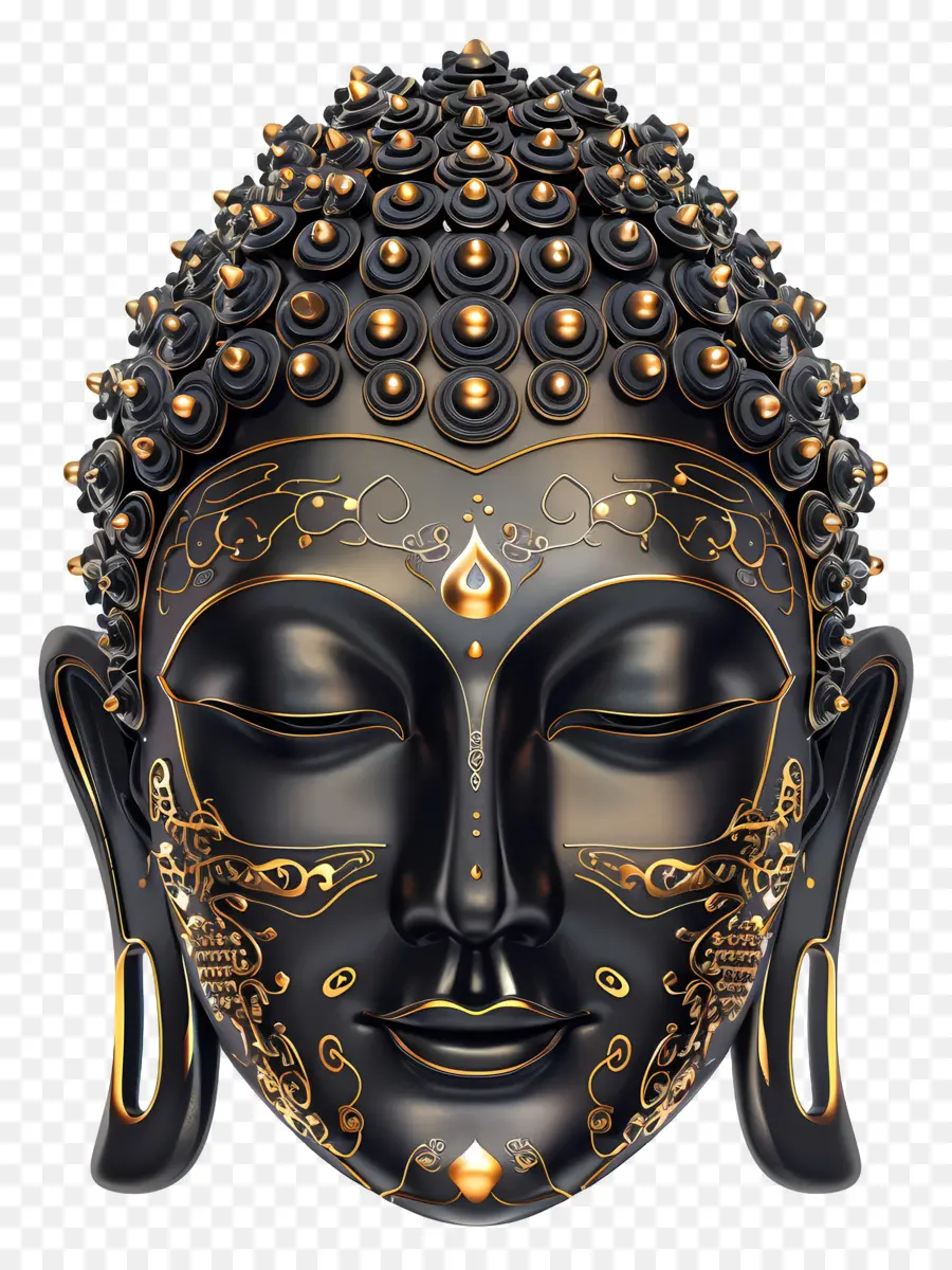 Будда лицо，Голова Будды PNG
