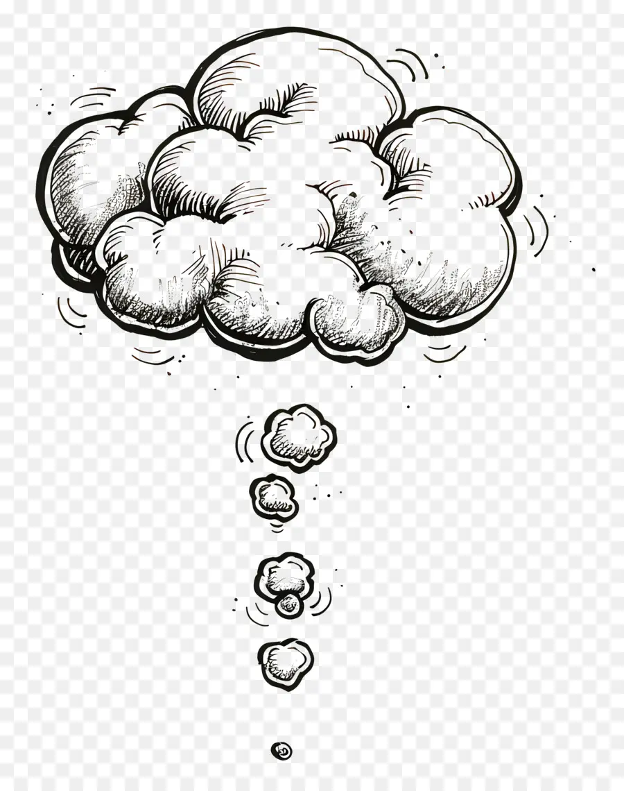 мысли пузырь，образование облаков PNG