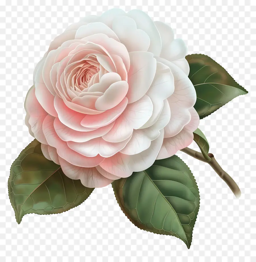цветок камелии，Pink Rose PNG