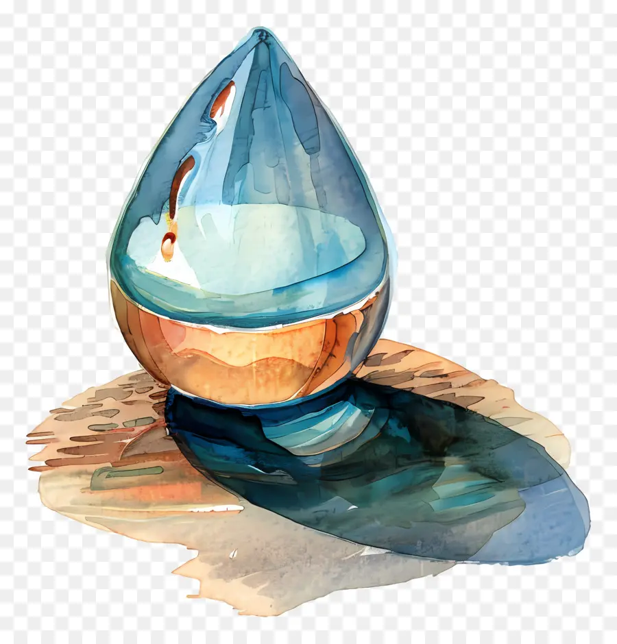 капли воды，стеклянная ваза PNG
