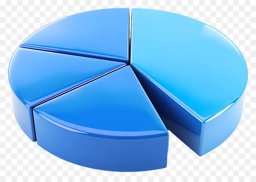 синяя круговая диаграмма，круговая Диаграмма PNG