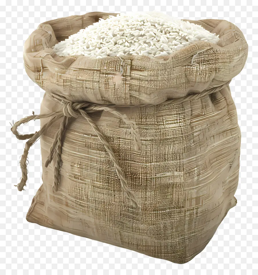 мешок риса，белый рис PNG