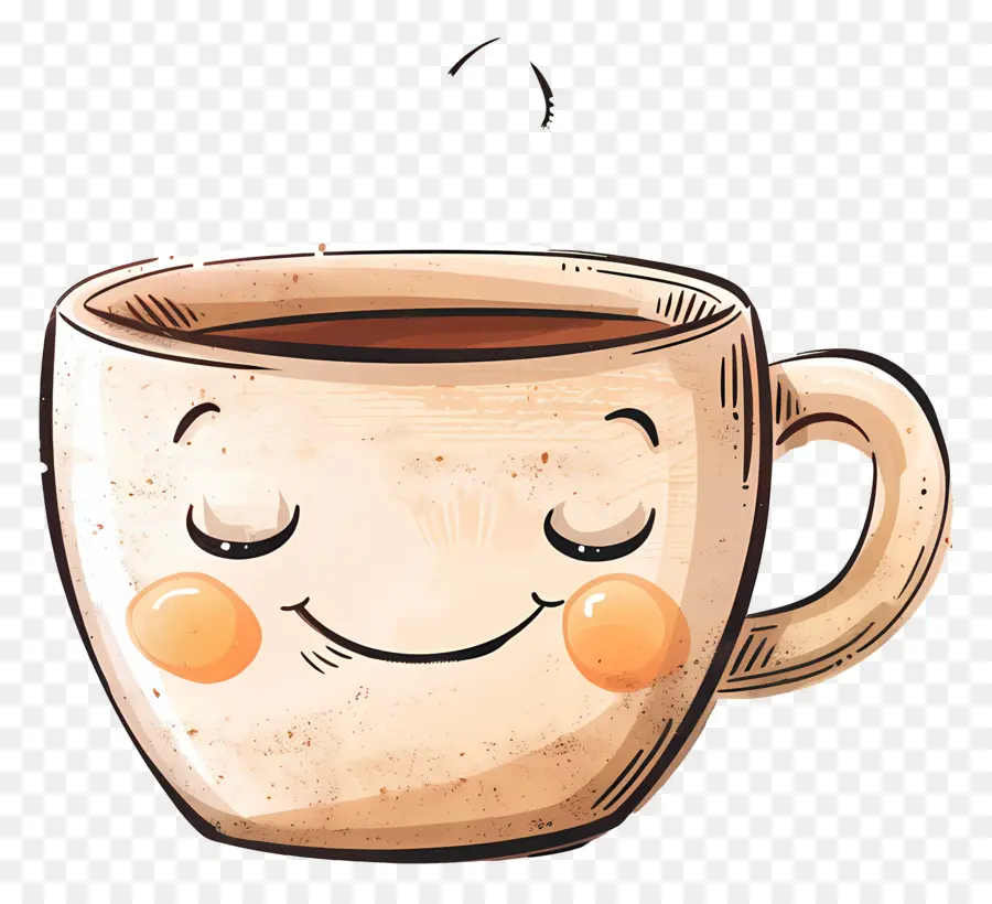 Симпатичная кофейная чашка，мультфильм кофе PNG