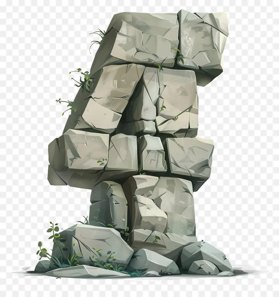 Номер 4，Каменный памятник PNG