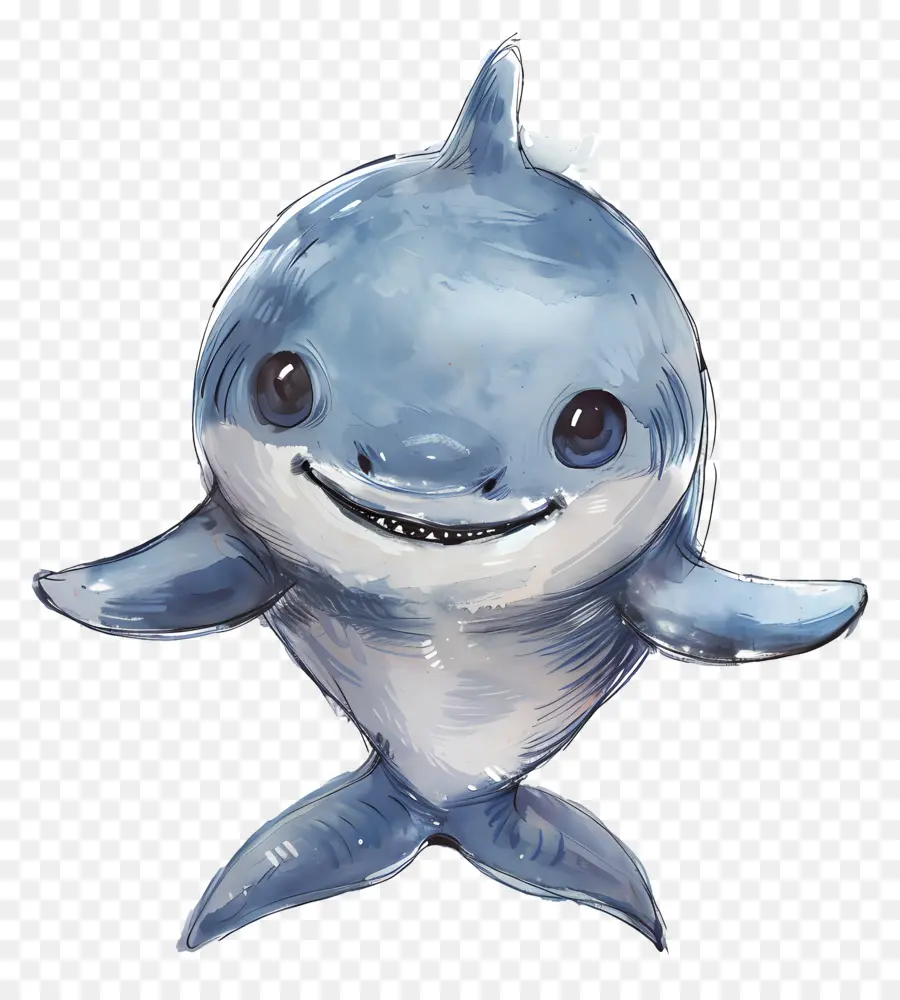 ребенок акула，Синяя акула PNG