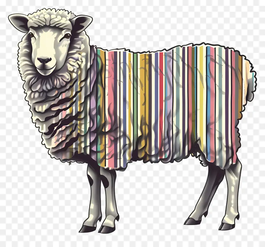 творческий штрих，овцы PNG