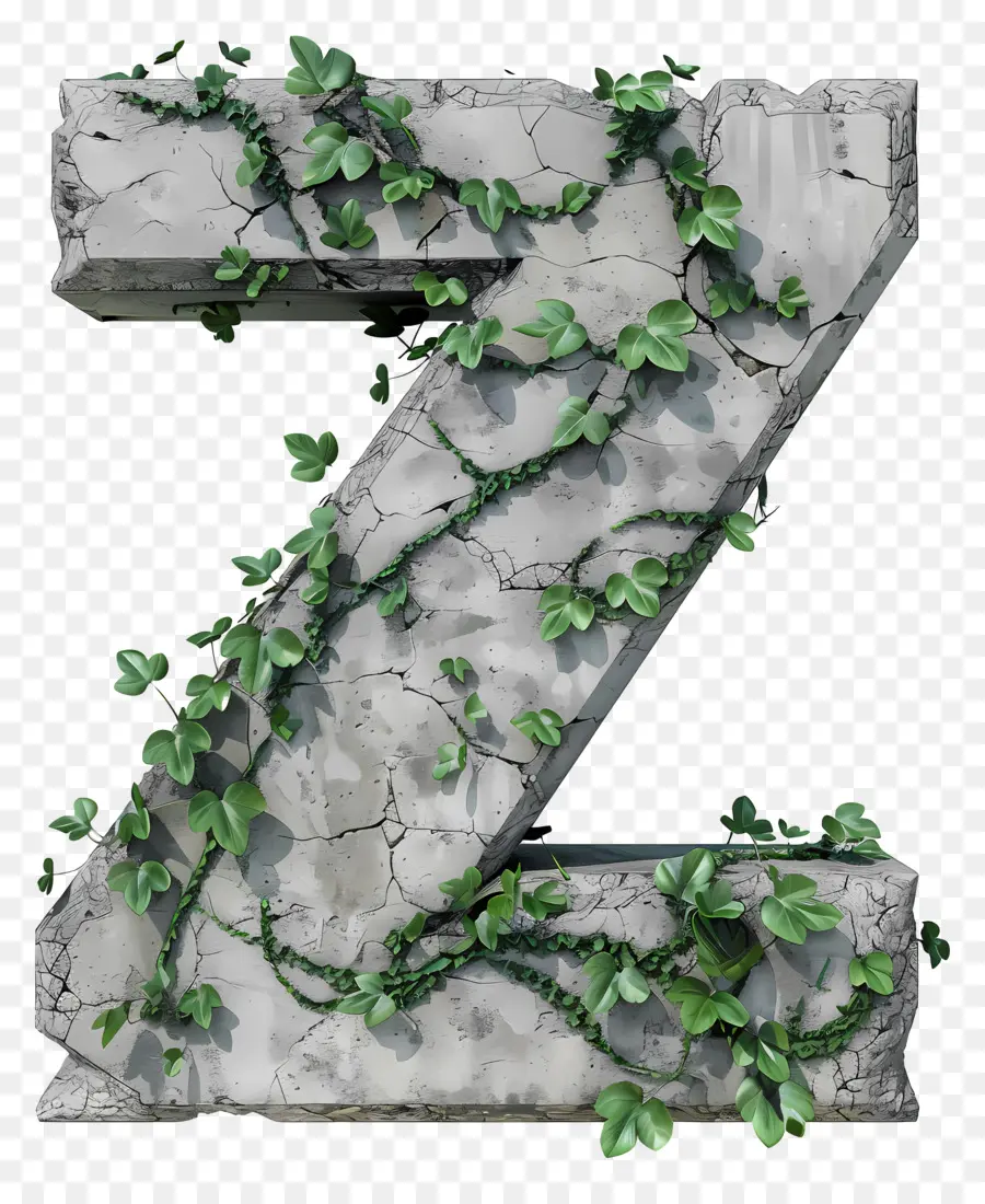 Буква Z，цемент PNG