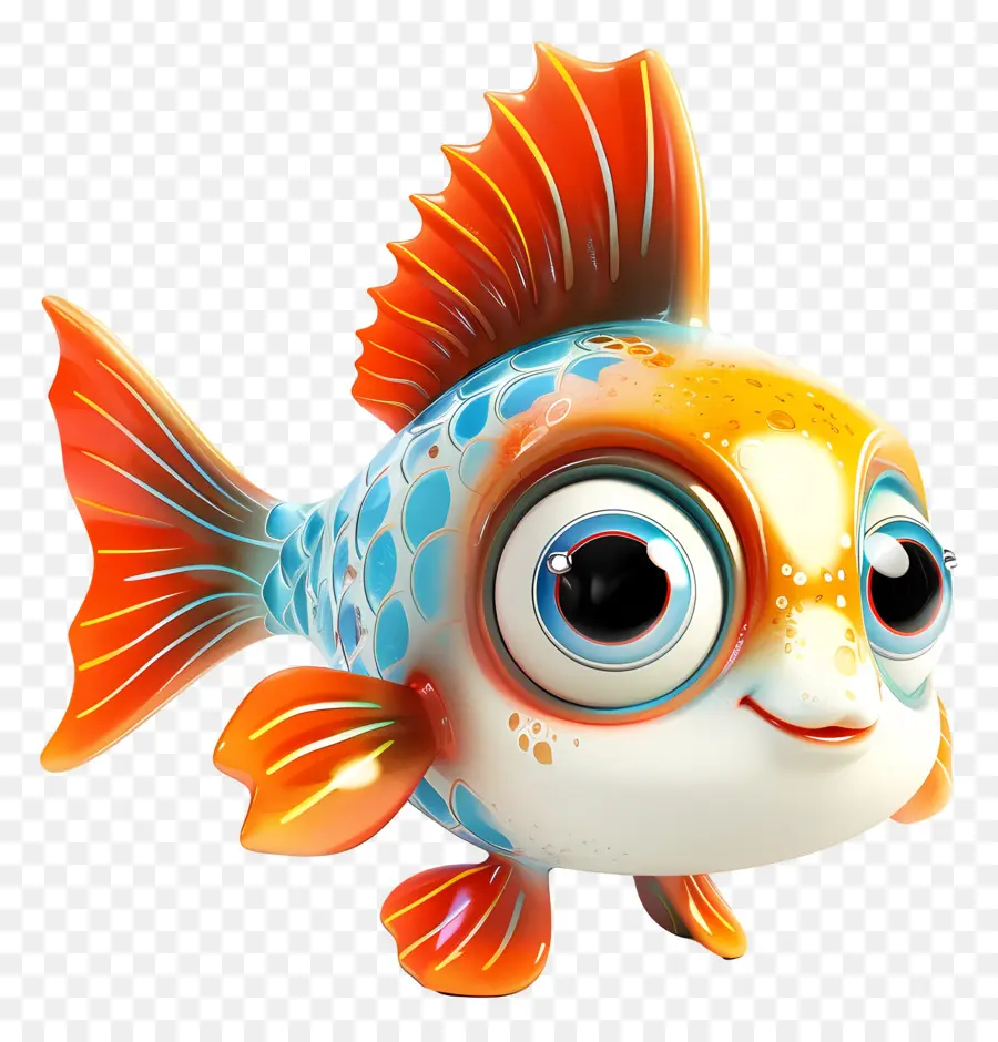 Sea Animals，оранжевый рыбы PNG