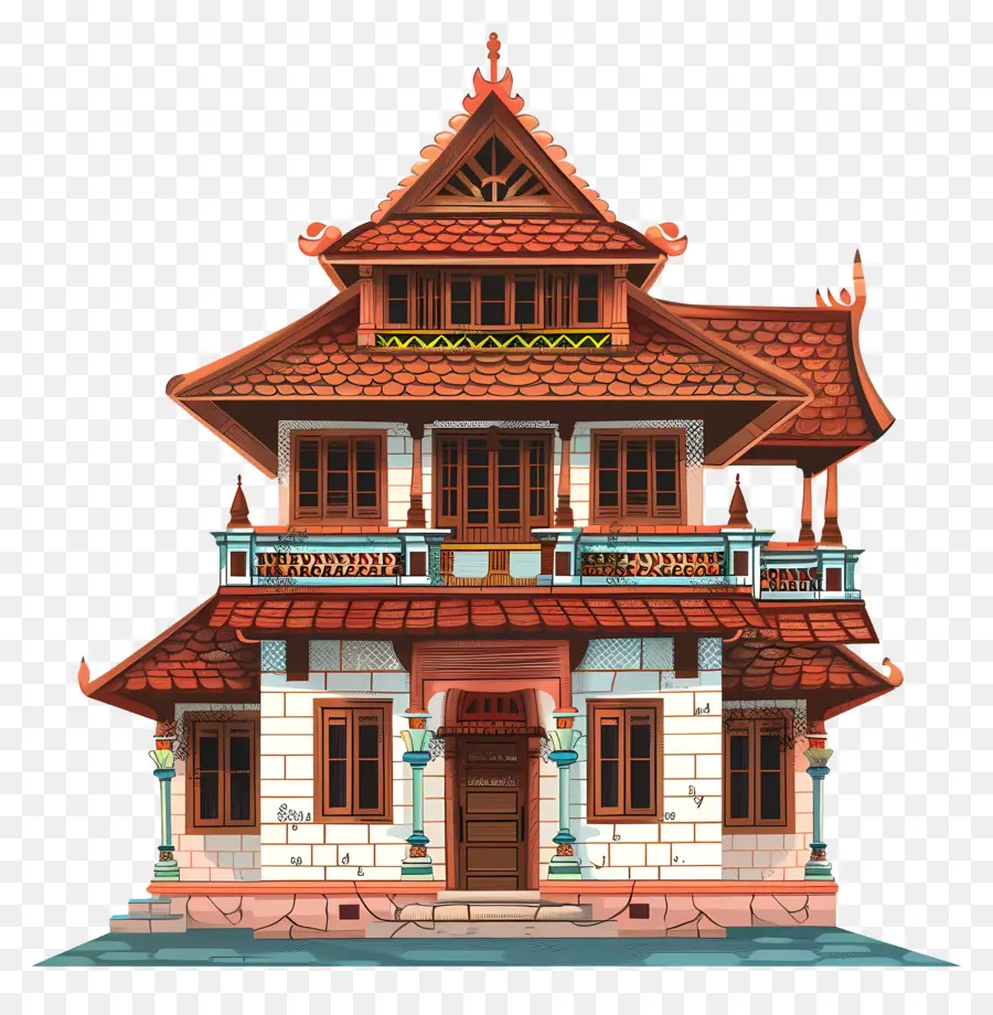 Керала Хаус，Традиционный деревянный дом PNG