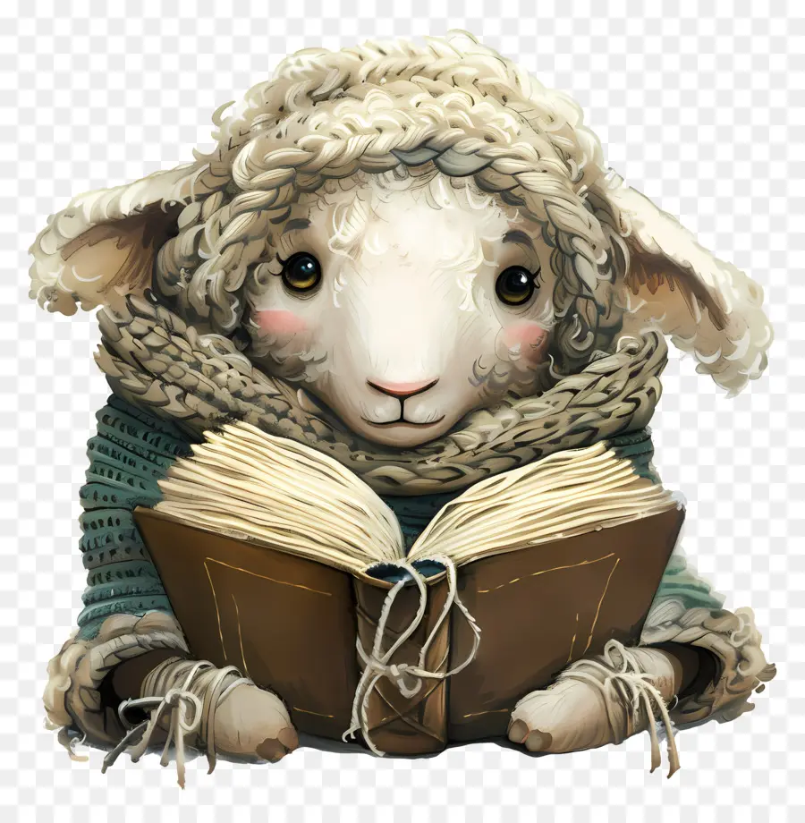 Книга，овцы PNG