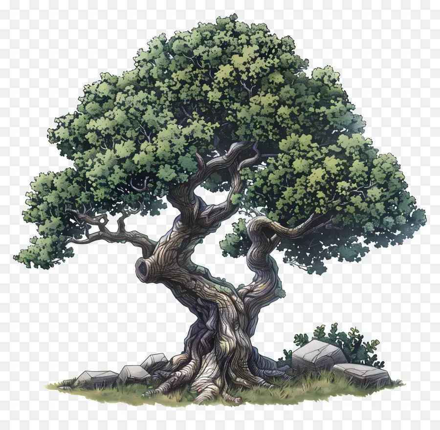 Дерево，корни PNG
