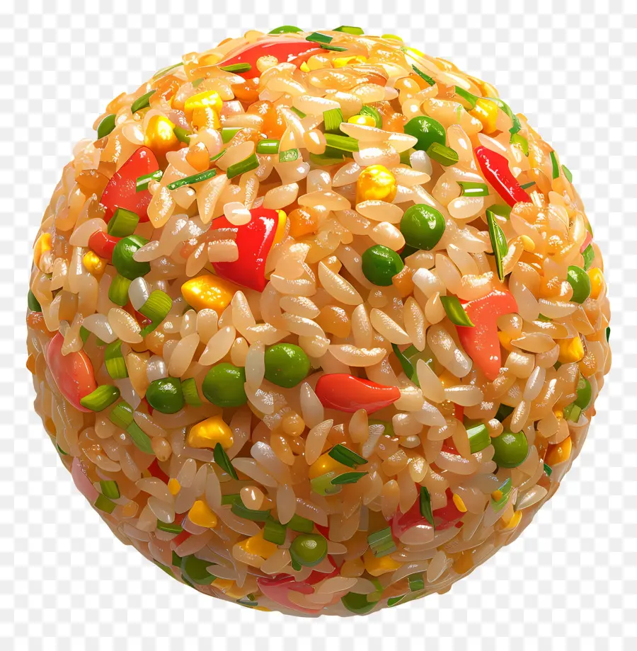 Китайский жареный рис，зерновой мяч PNG