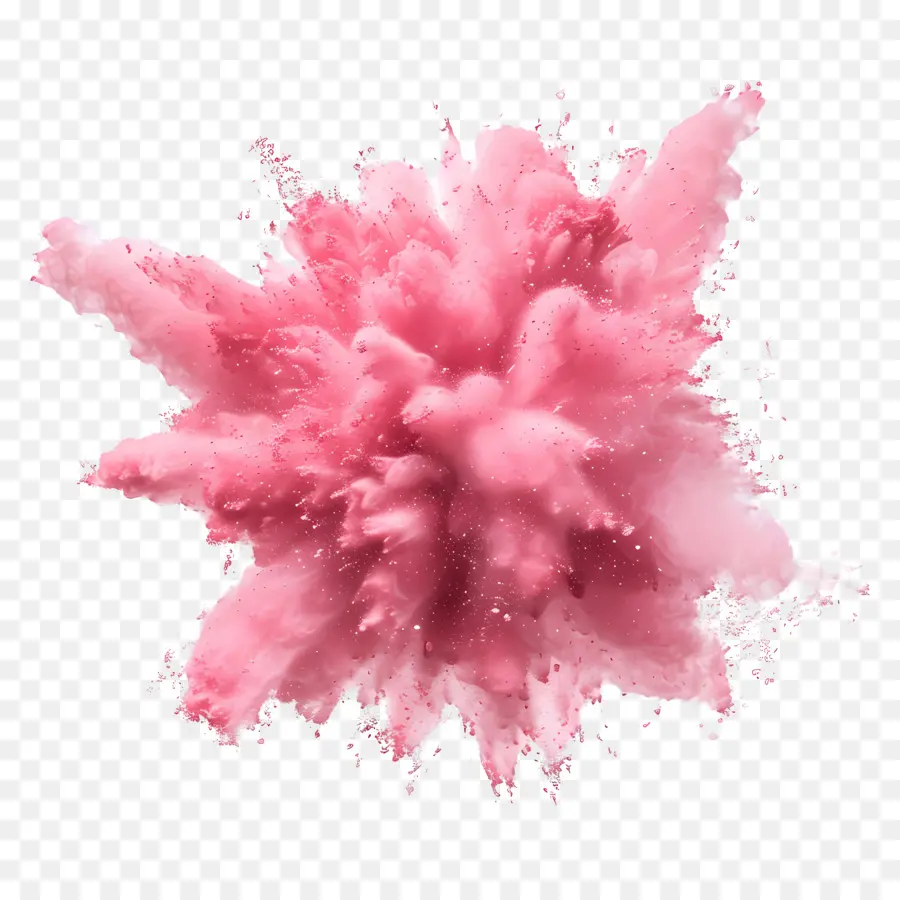 Порошковой разрыв，розовая краска PNG