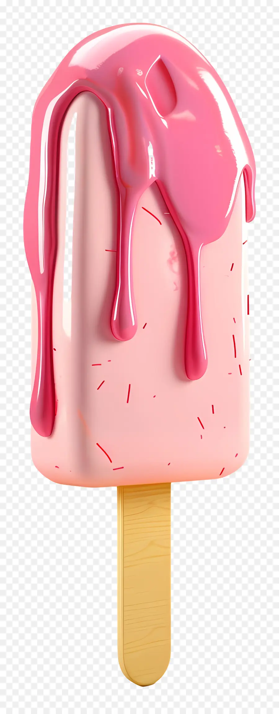 приклейте мороженое，розовый конус мороженого PNG