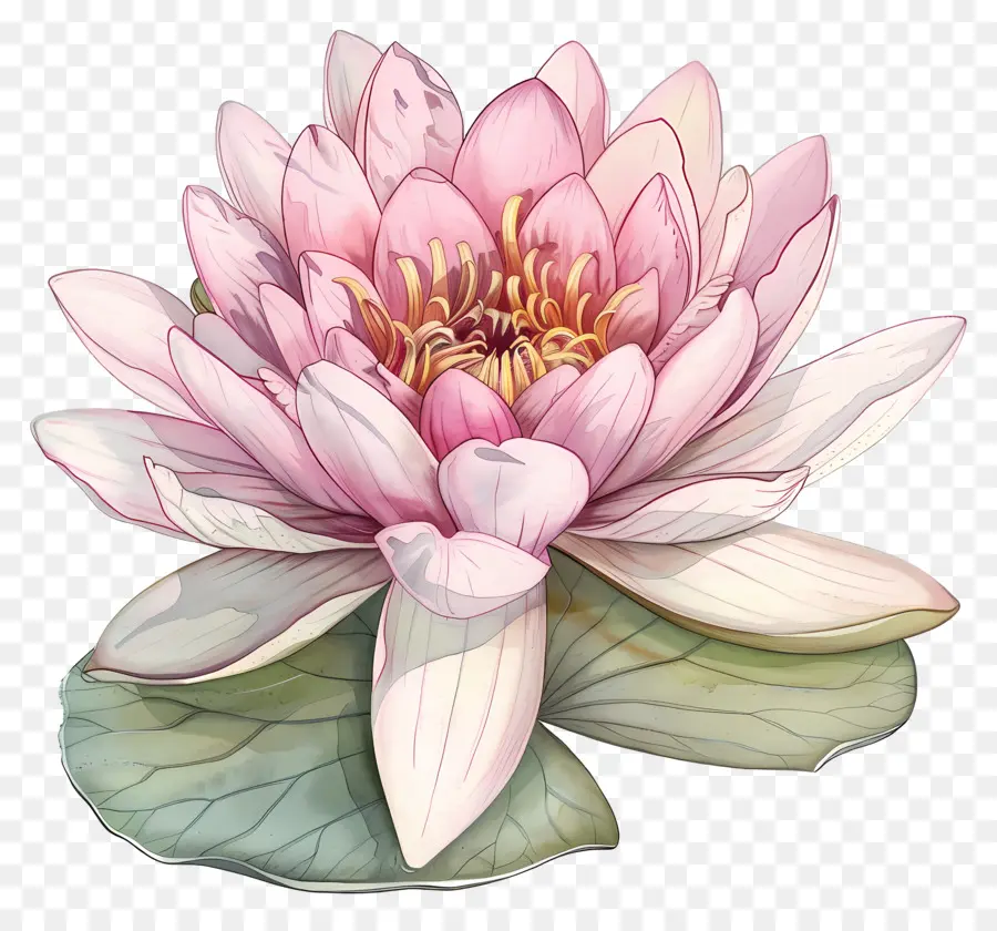 Кувшинка，Розовый цветок лотоса PNG