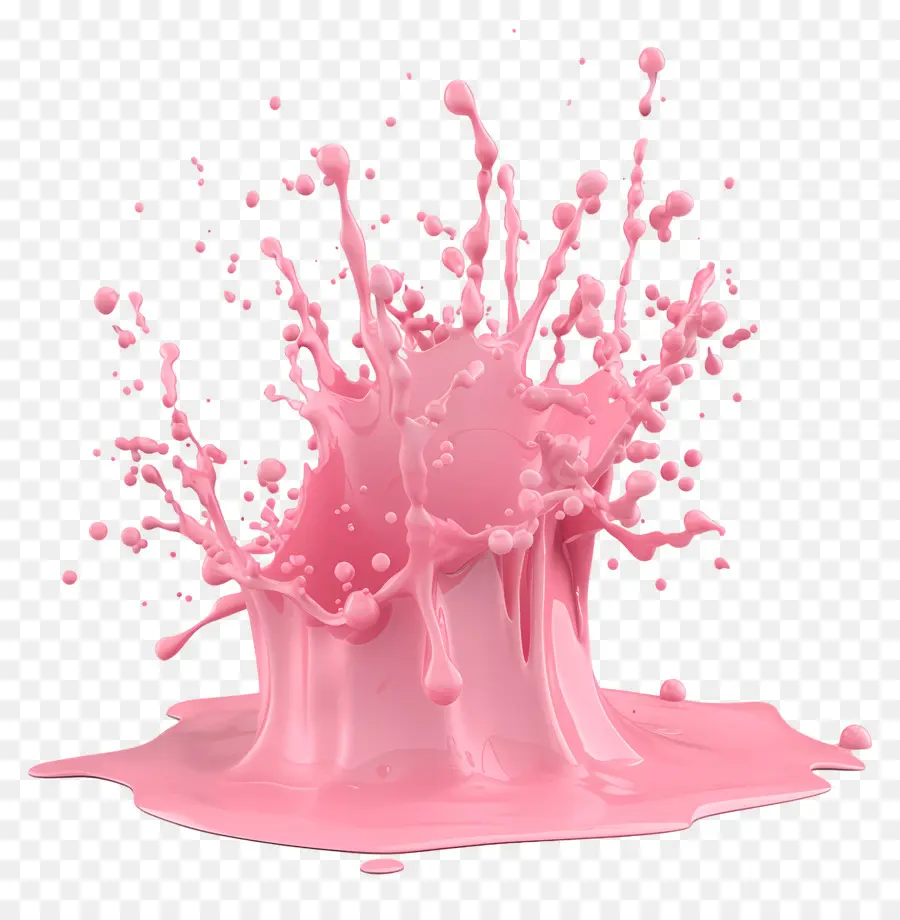 порошок всплеск，розовая жидкость PNG