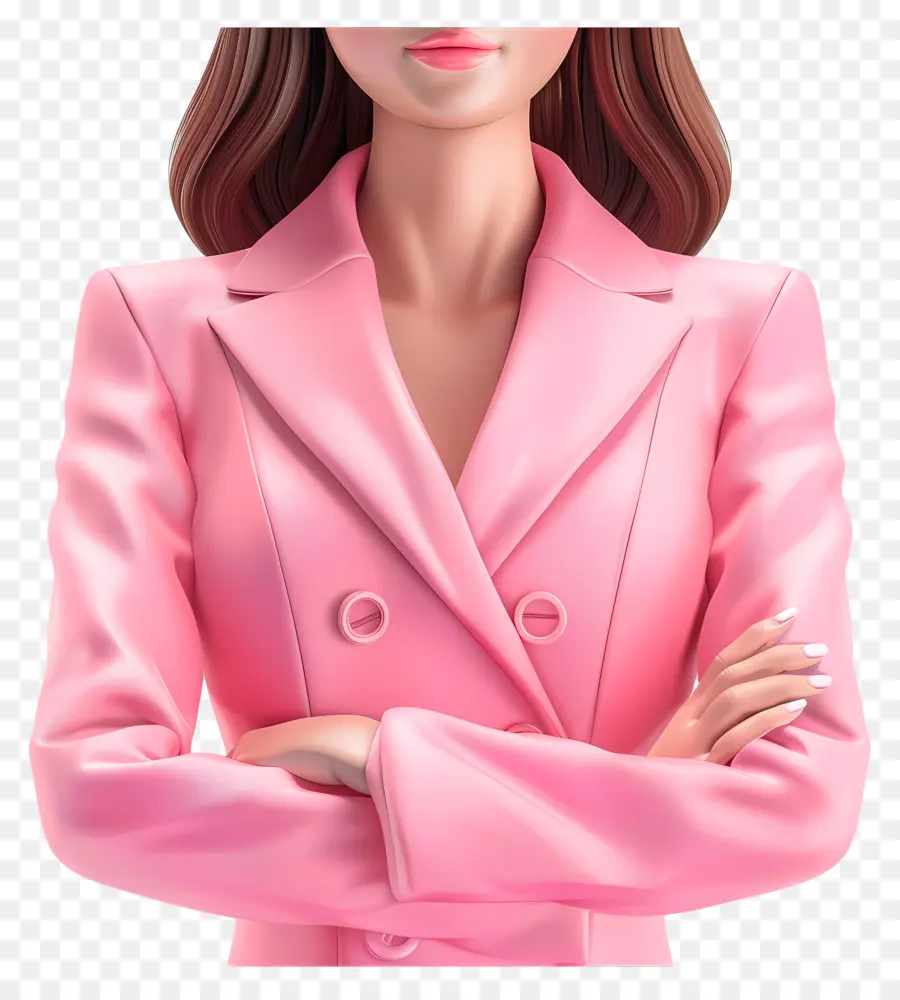 Женский костюм，розовый костюм PNG