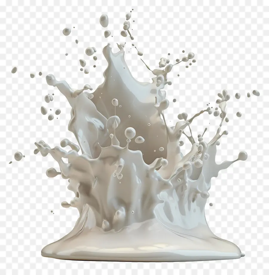 порошок всплеск，молоко PNG