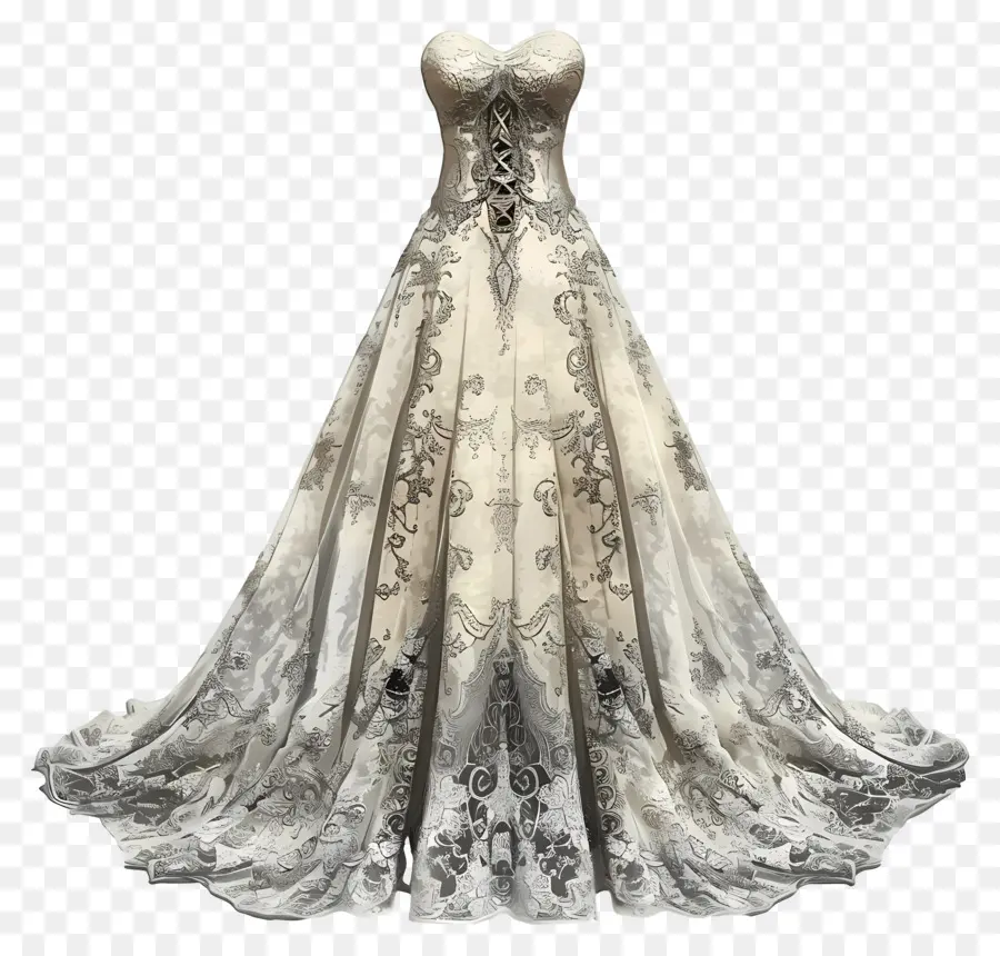 Кружевое свадебное платье，свадебное платье PNG