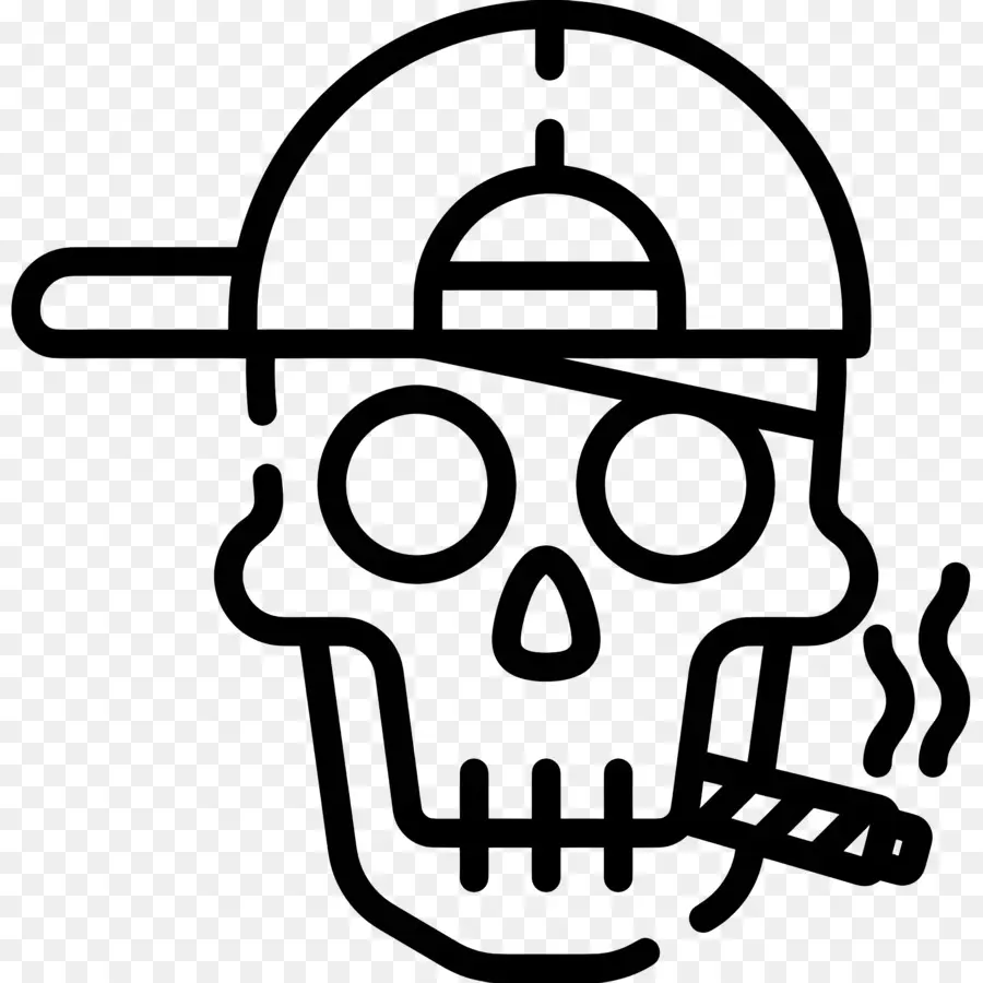 Сигареты череп，Курительный череп PNG