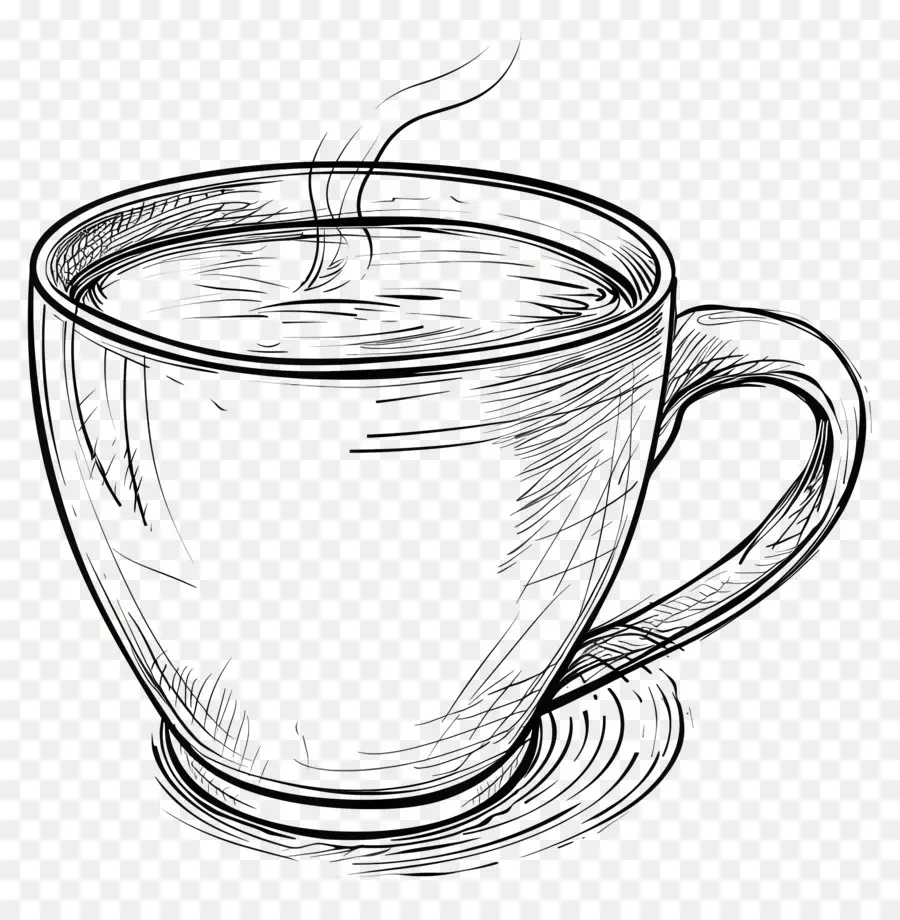 чашка кофе наброски，Чашка кофе PNG