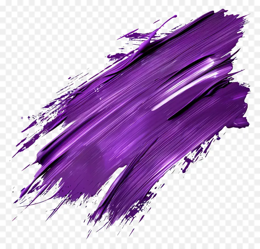 пурпурная кисть кисти，Фиолетовая живопись PNG