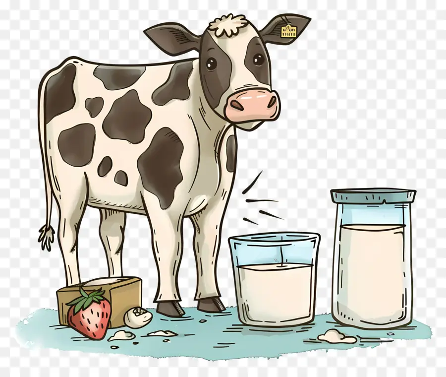 Всемирный День Молока，корова PNG