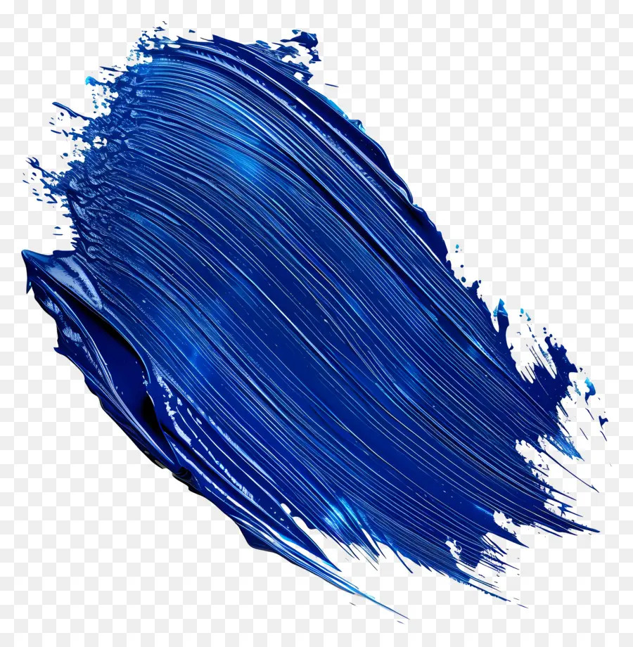 Синяя краска кисти，Кисть PNG