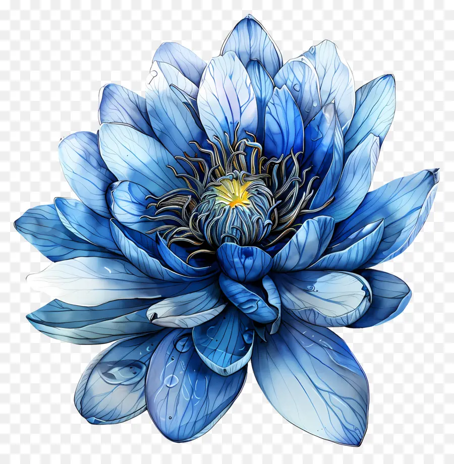 Кувшинка，Синий лотос цветок PNG